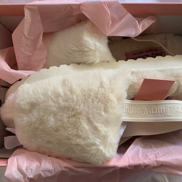Juicy Couture Shoes - Juicy Couture Furry Slingbacks